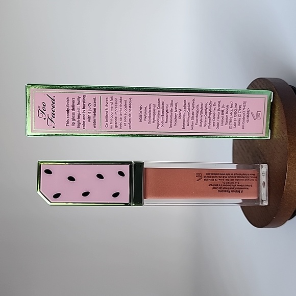 Too Faced Juicy Fruits Watermelon Candy Finish Lip Gloss - A Melon Reasons - Picture 5 of 8